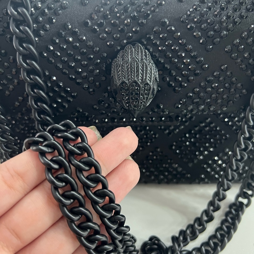 Kurt Geiger Black Rhinestone Bag - Picture 7 of 11